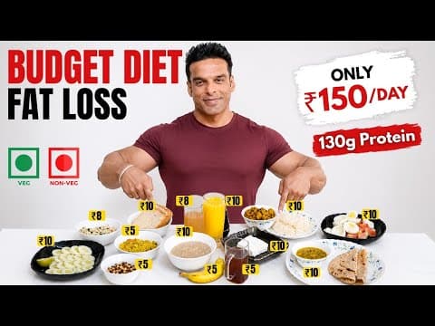 Cheapest Weight Loss Diet at Rs. 170 | Beginner High Protein Budget Fat Loss Diet | Yatinder Singh